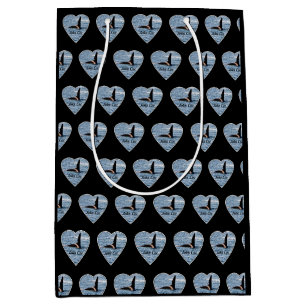 Customisable John Coe Orca Killer Whale Black Medium Gift Bag