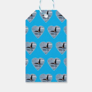 Customisable John Coe Orca Killer Whale Blue  Gift Tags
