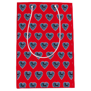 Customisable John Coe Orca Killer Whale Red Medium Gift Bag