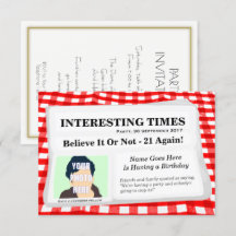 Customisable Journalist Party Invitation
