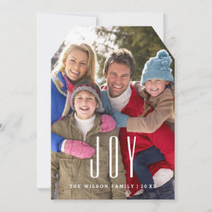 Customisable Joy Photo Card Template