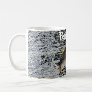 Customisable Jumping Bass Fishing Coffee Mug