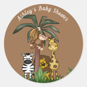 Customisable Jungle Safari Stickers