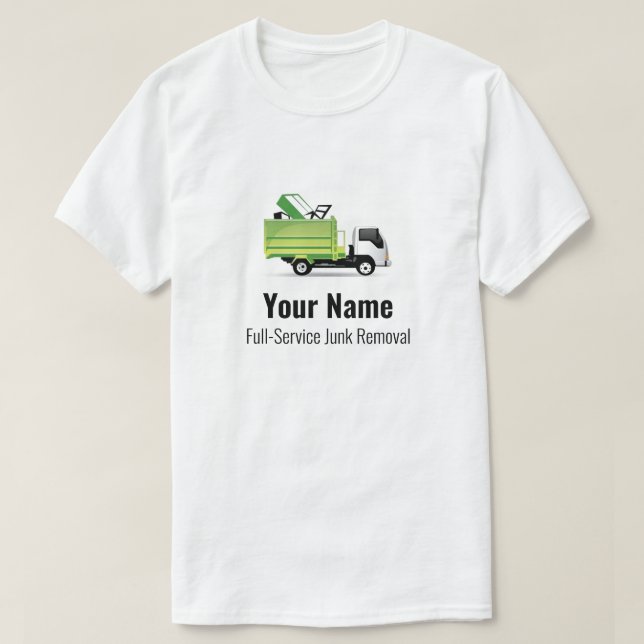 Customisable junk waste removal company T-Shirt (Design Front)