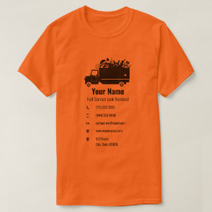 Customisable junk waste removal company yellow T-Shirt