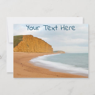 Customisable Jurassic Coast, Dorset card