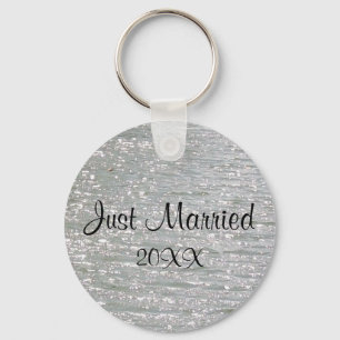 Customisable Just Married Keychain