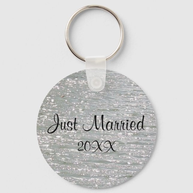 Customisable Just Married Keychain (Front)