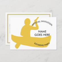Customisable Kayaking Party Invitation