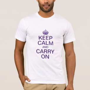 Customisable KEEP CALM and CARRY ON T-Shirt
