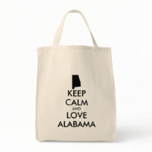 Customisable KEEP CALM and LOVE ALABAMA