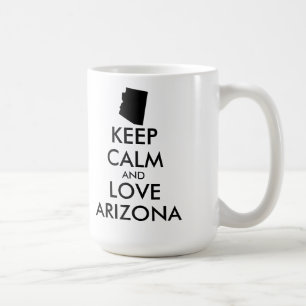 Customisable KEEP CALM and LOVE ARIZONA Coffee Mug