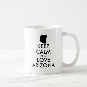 Customisable KEEP CALM and LOVE ARIZONA Coffee Mug