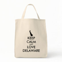 Customisable KEEP CALM and LOVE DELAWARE