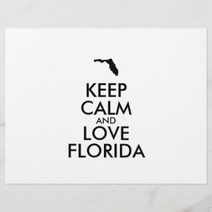 Customisable KEEP CALM and LOVE FLORIDA Flyer