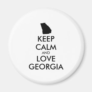 Customisable KEEP CALM and LOVE GEORGIA Magnet