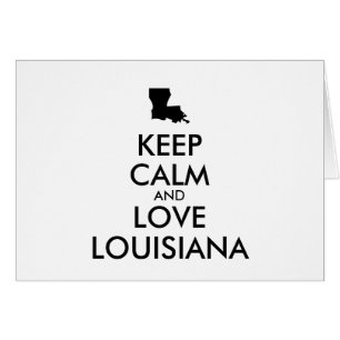 Customisable KEEP CALM and LOVE LOUISIANA