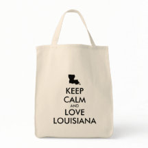 Customisable KEEP CALM and LOVE LOUISIANA