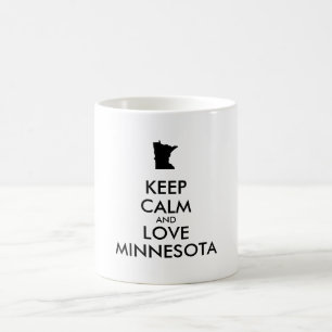 Customisable KEEP CALM and LOVE MINNESOTA Coffee Mug