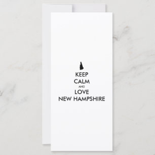Customisable KEEP CALM and LOVE NEW HAMPSHIRE