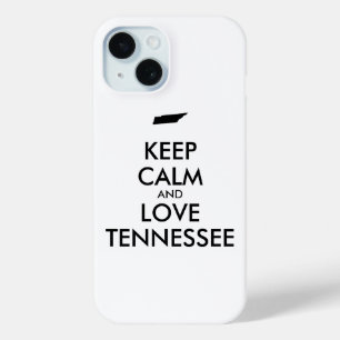 Customisable KEEP CALM and LOVE TENNESSEE iPhone 15 Case
