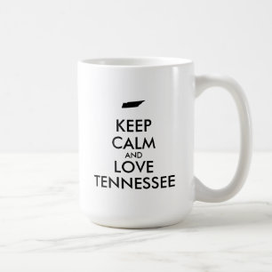 Customisable KEEP CALM and LOVE TENNESSEE Coffee Mug