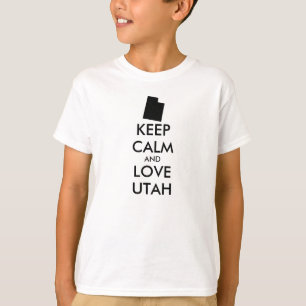 Customisable KEEP CALM and LOVE UTAH T-Shirt