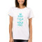 Customisable Keep Calm Shirt for women | Turquoise