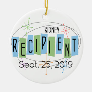 Customisable Kidney Recipient with Custom Photo Ceramic Tree Decoration