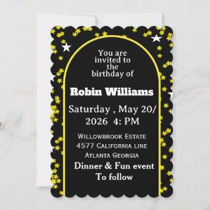 Customisable Kids Birthday Invitation Editable