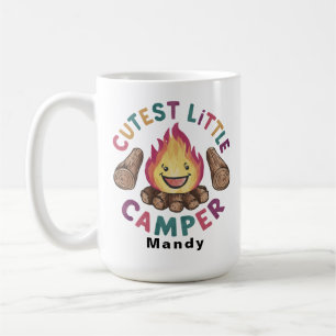 Customisable Kids Camping "Cutest Little Camper" Coffee Mug