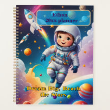 Customisable Kids Space Planner Cover – Motivation