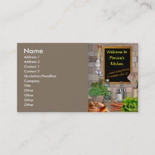 Customisable Kitchen Business Card