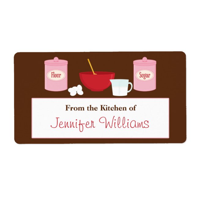 Customisable Kitchen Labels (Front)