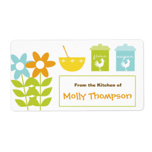 Customisable Kitchen Labels