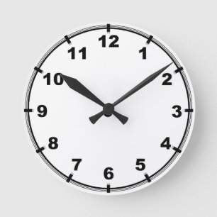 Customisable Kitchen Wall Clock with Numbers