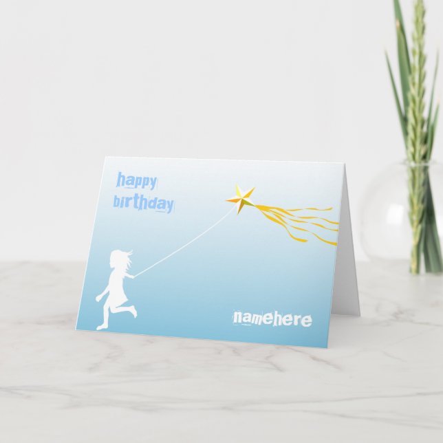 Customisable: Kite runner Card (Front)