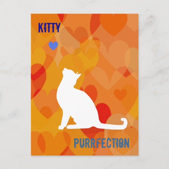 Customisable: Kitty bright Postcard (Front)