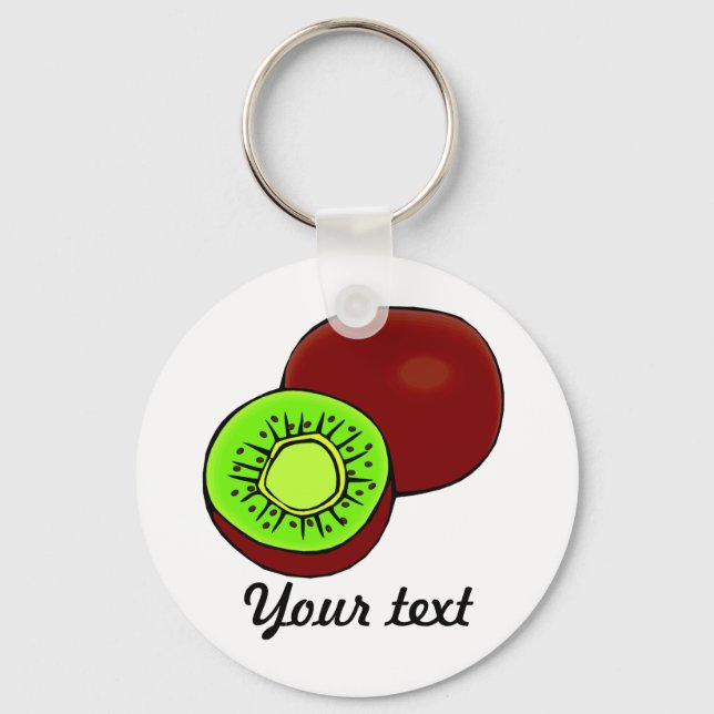 Customisable Kiwi Keychain (LIGHT) (Front)