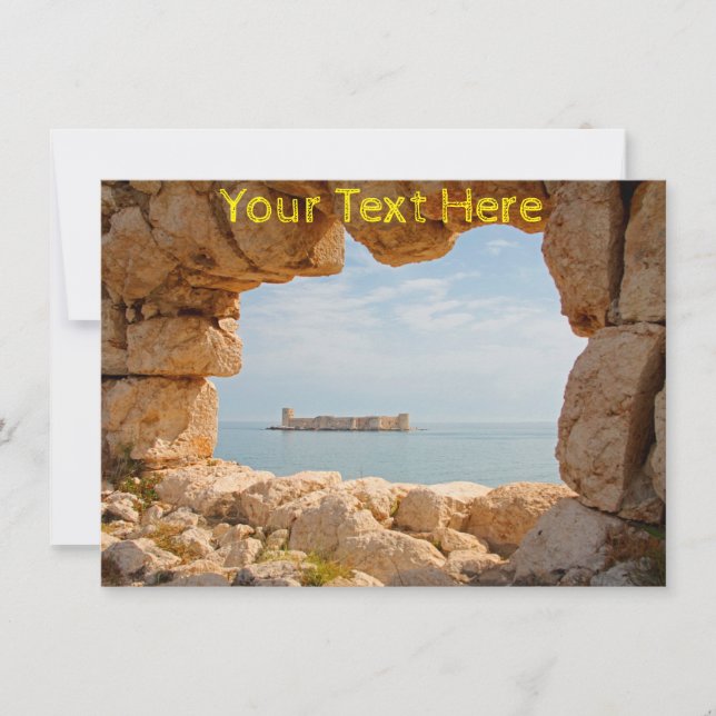 Customisable Kizkalesi, Turkey card (Front)