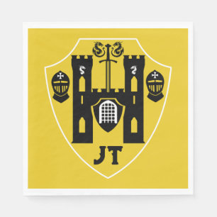 Customisable Knights Shield Napkin