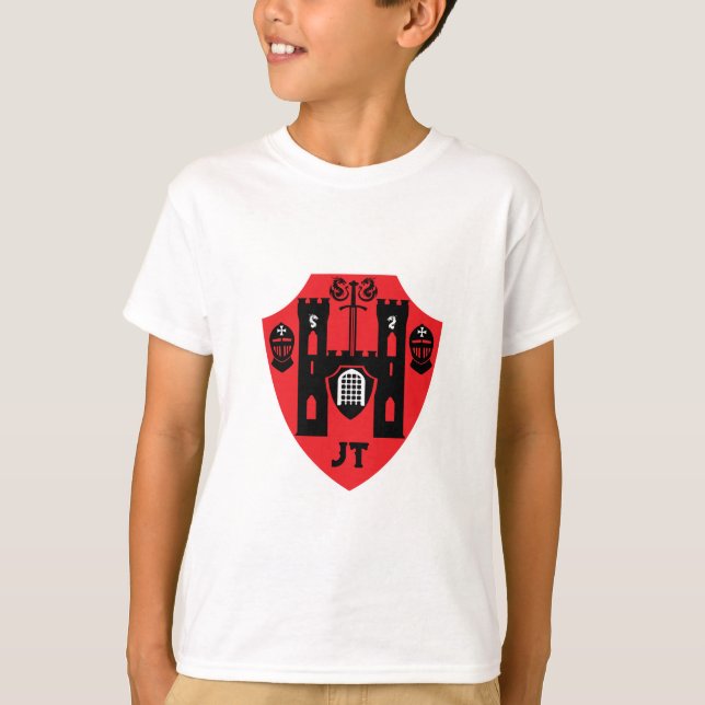 Customisable Knights Shield T-Shirt (Front)