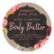 Customisable Kraft Floral Body Butter Label