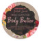 Customisable Kraft Floral Body Butter Label