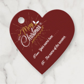 Customisable Label For Christmas Gifts Tag
