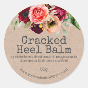 Customisable Label For Handmade Heel Balm