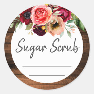 Customisable Label For Handmade Sugar Scrub