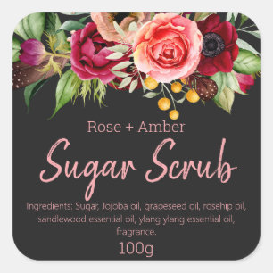 Customisable Label For Handmade Sugar Scrub