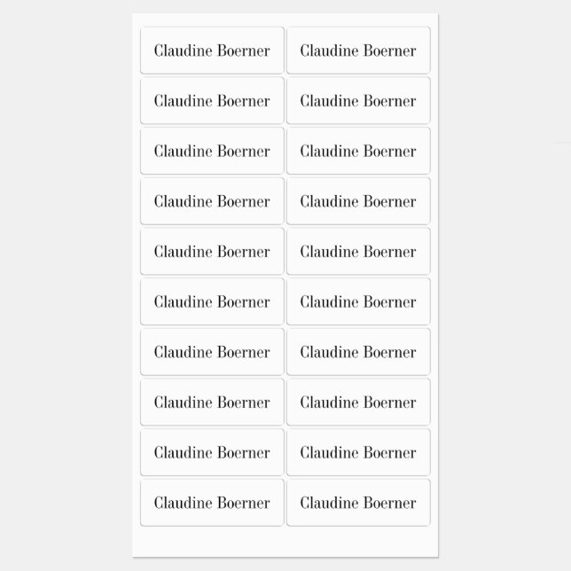 Customisable Labels for Fabric Crafter or Artist (Sheet)