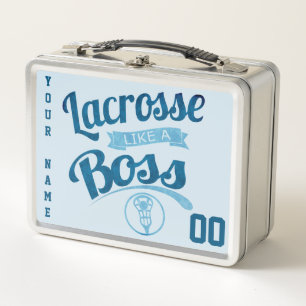 Customisable Lacrosse Like A Boss Lunch Box